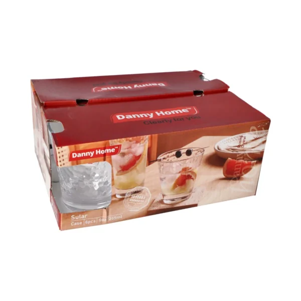 Danny Home Sular Shining Crystal Glasses 6Pcs 255ml and 355ml - Image 4