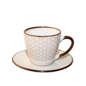 Danny Home Porcelain 6 Cup and Saucer Set 120ml