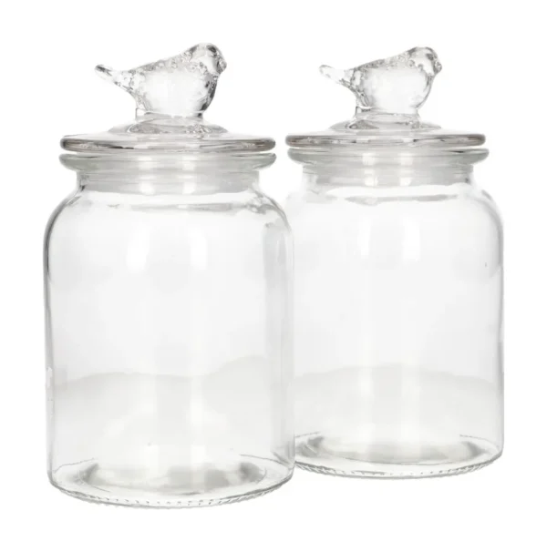Danny Home Storage Glass Jars 2Pcs
