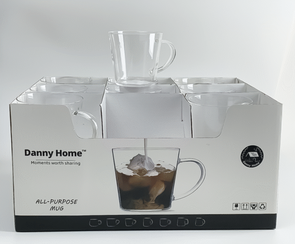 Danny Home Glass Mug with Handle 300ml