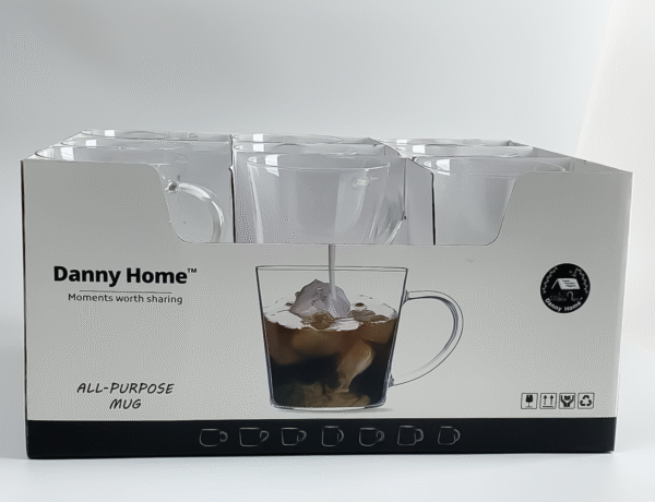 Danny Home Glass Mug with Handle 300ml - Image 2