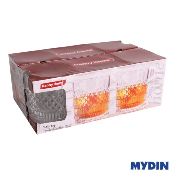 Danny Home Short Tumbler Glasses - Solitary (6 x 350ml) - Image 3