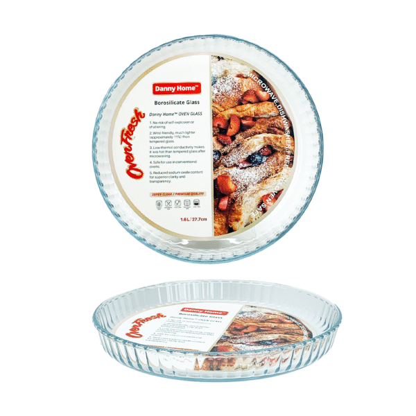 Danny Home Borosilicate Oven Baking Dish 1.6L, 27.7cm