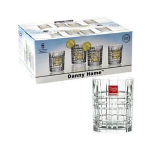 Danny Home Glass Tumbler 6Pc Set 300ml