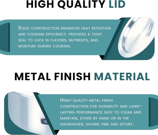 Kitchen King Pots and Pan Set 6 Pieces 12cm-14cm with Lids Aluminium Cooking Pots Indiana Baby Set Casseroles Cookware Set - Image 5