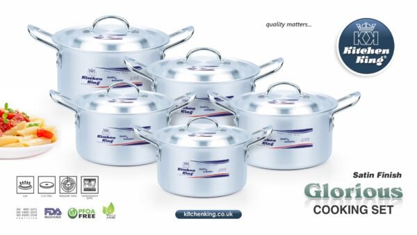 KITCHEN KING Glorious Cookware Set 10 Pcs (7×11)