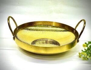 Golden Shallow Pot, Available in Sizes