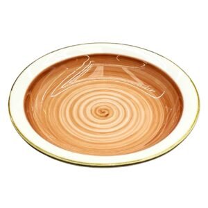 Danny Home Ceramic Round Deep plate 8.5inch