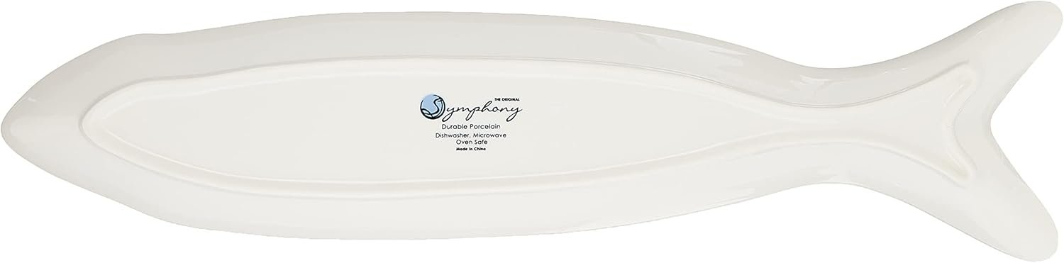 Symphony Alfresco Australia Ceramic REEF PIKE FISH PLATTER 41 x 10 x 3.2cm - Image 3