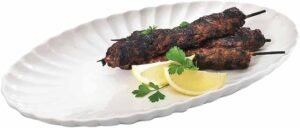 Symphony Alfresco Australia Groove Oval Serving Tray, White, 32 x 18cm