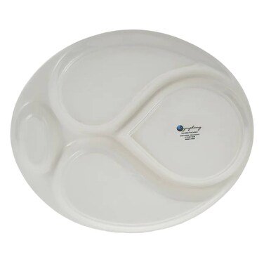 Symphony Alfresco Australia 3 Division Round Ceramic Serving Platter - Image 3