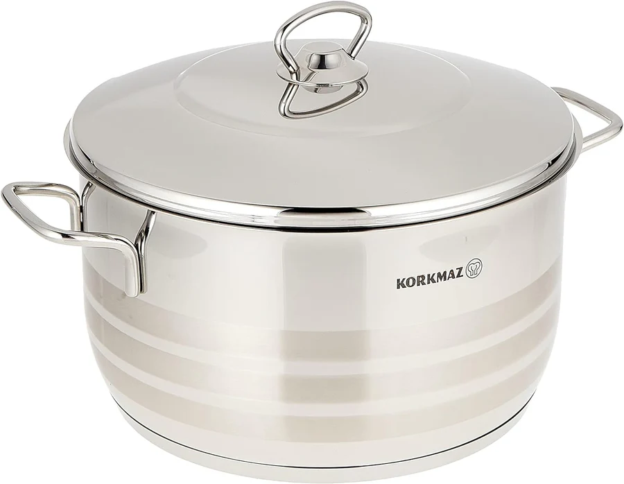 Korkmaz 9 Piece Cookware Set Stainless Steel - Image 2