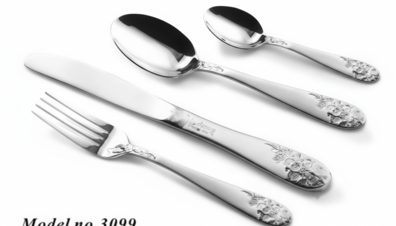 Cutlery Set 24Pcs Flower - Elegant