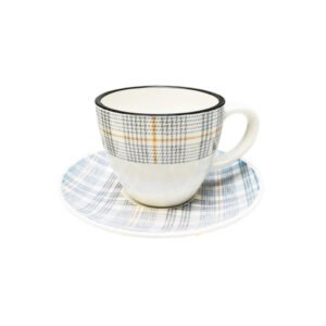 Danny Home Porcelain 6 Cup and Saucer Set 200ml