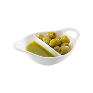 Symphony Alfresco Australia 2 Divided Ceramic Dip Bowl 15.5cm