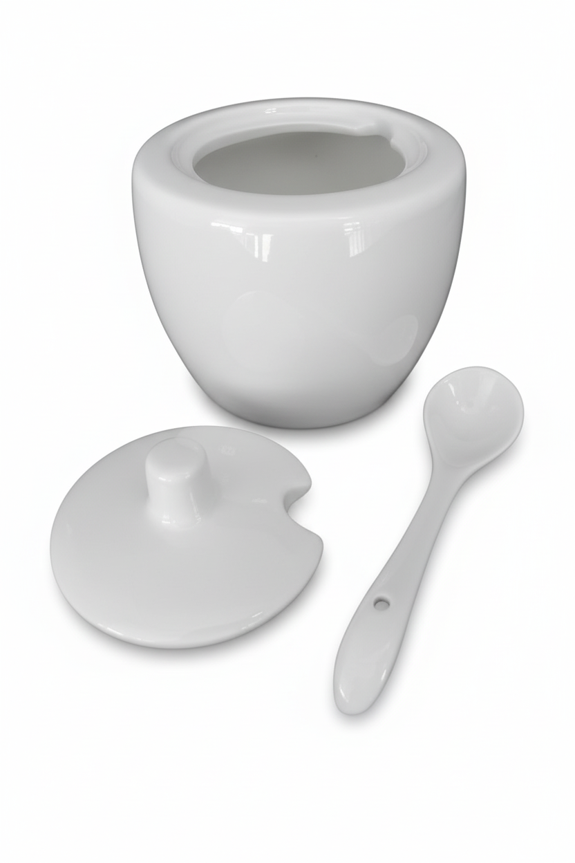 Symphony Alfresco Australia Sugar And Creamer Ceramic Set With Spoon - Image 2