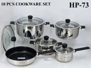 Alpenberg Stainless Steel Non Stick 10Pc Cookware Set