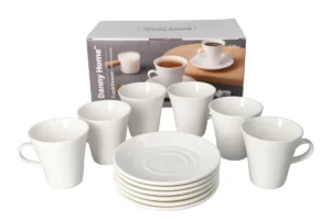Danny Home White Cup & Saucer 12pcs 220ml