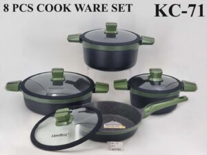 Alpenberg Non Stick Granite Cookware Set 8Pc