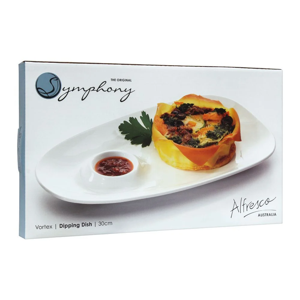 Symphony Ceramic Vortex Dipping Dish 30cm - Image 2