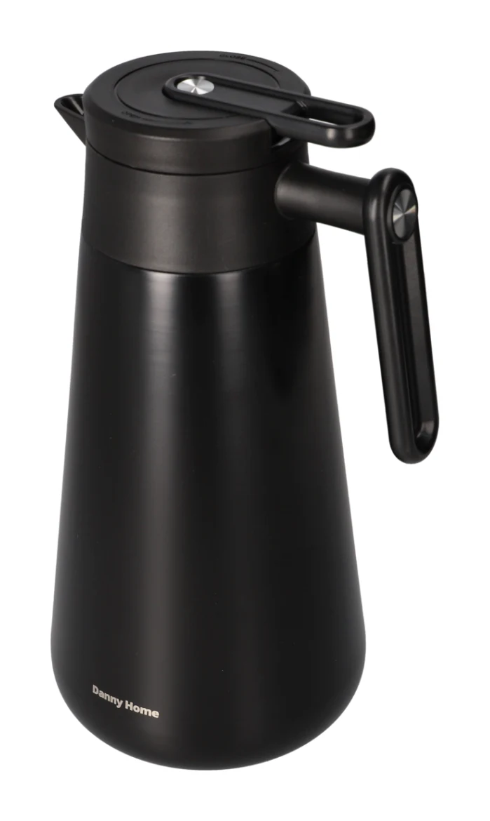 Danny Home Stainless Steel Black Vacuum Jug, Sizes Available - Image 4