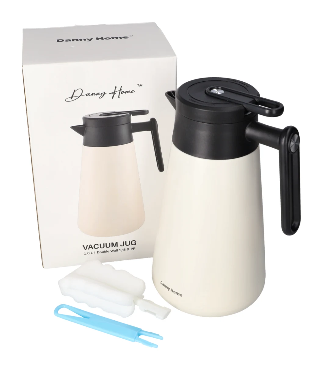 Danny Home Stainless Steel Cream Vacuum Jug, Sizes Available - Image 5