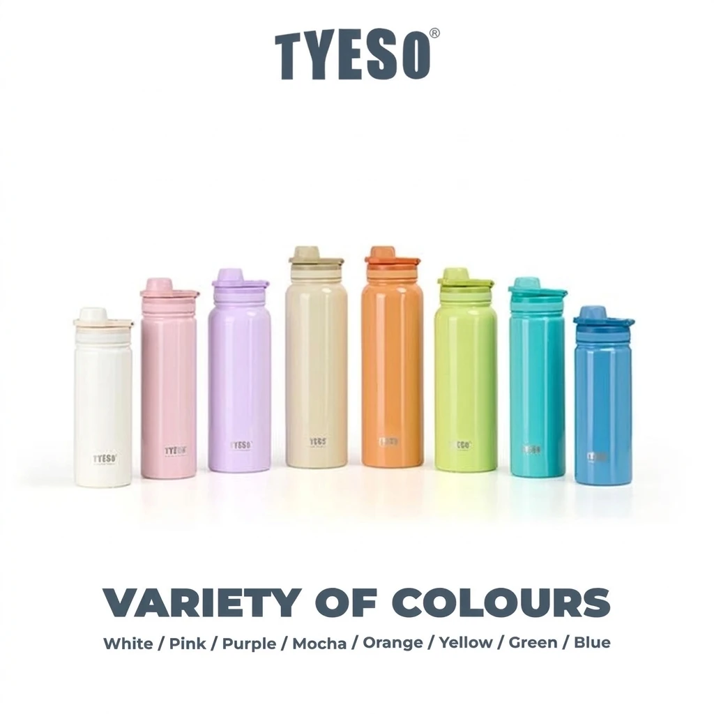 Tyeso Vacuum Insulated Stainless Steel Bottle Colors and Size Available - Image 2