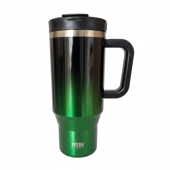 Tyeso Metallic Double Shaded Stainless Steel Tumbler 1200ml, Colors Available - Image 4