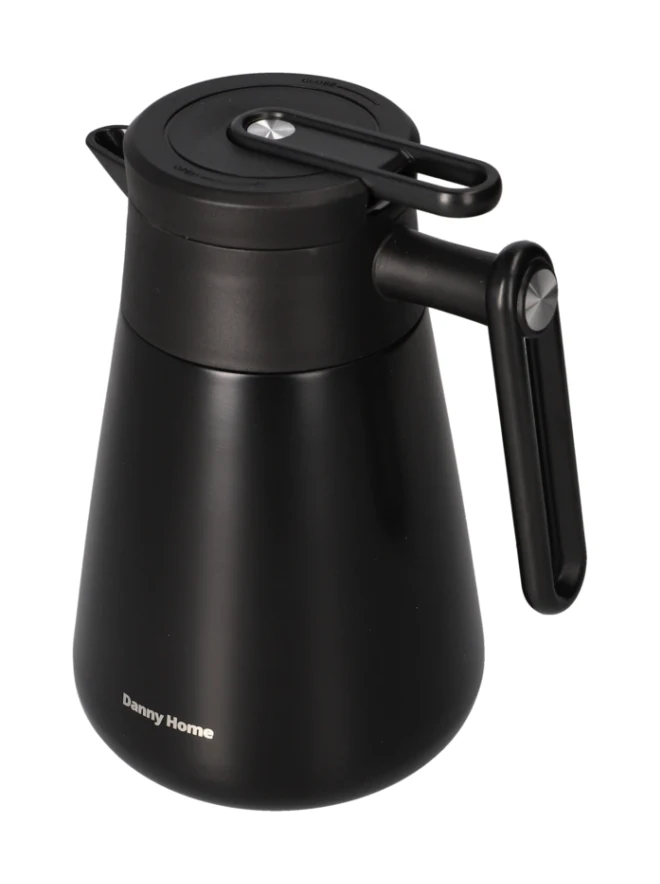 Danny Home Stainless Steel Black Vacuum Jug, Sizes Available - Image 2