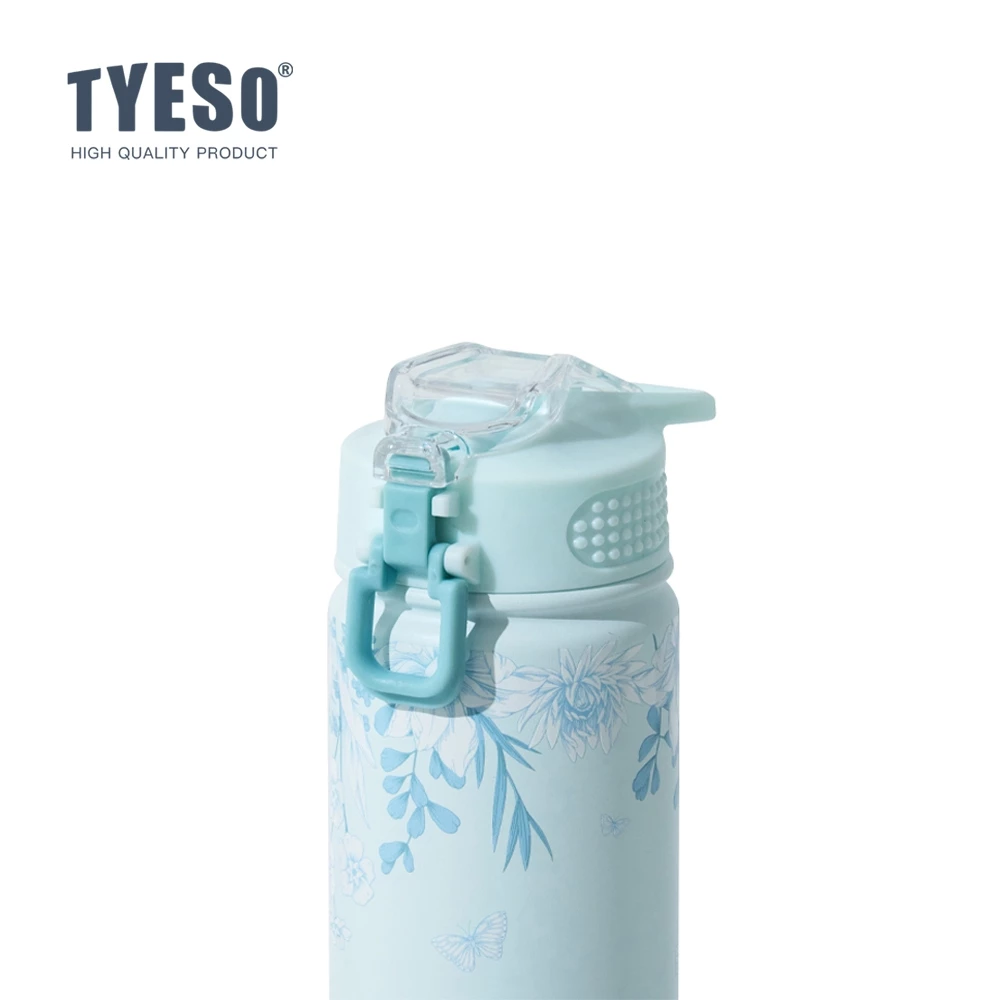 TYESO Floral In-Bloom Wander Stainless Steel VACUUM INSULATED TUMBLER Pop-up Straw Leak-proof Temperature Retention (750ml), Colors Available - Image 3
