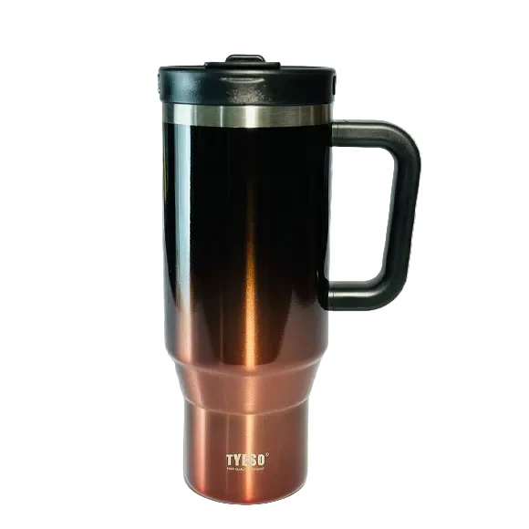 Tyeso Metallic Double Shaded Stainless Steel Tumbler 1200ml, Colors Available - Image 2